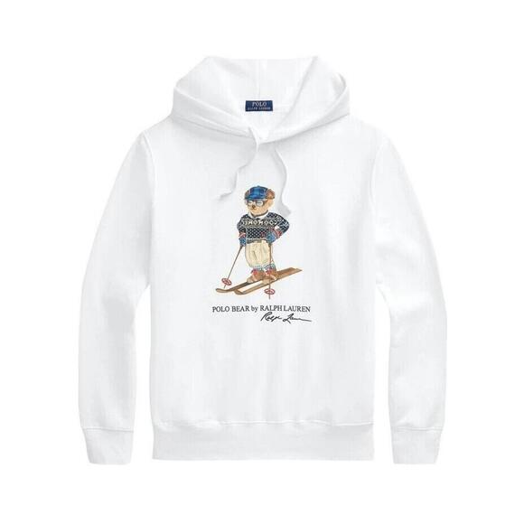 Ralph Lauren Other - Polo Ralph Lauren $188 Big &Tall Polo Bear Ski White Hoodie Sweatshirt 3XLT